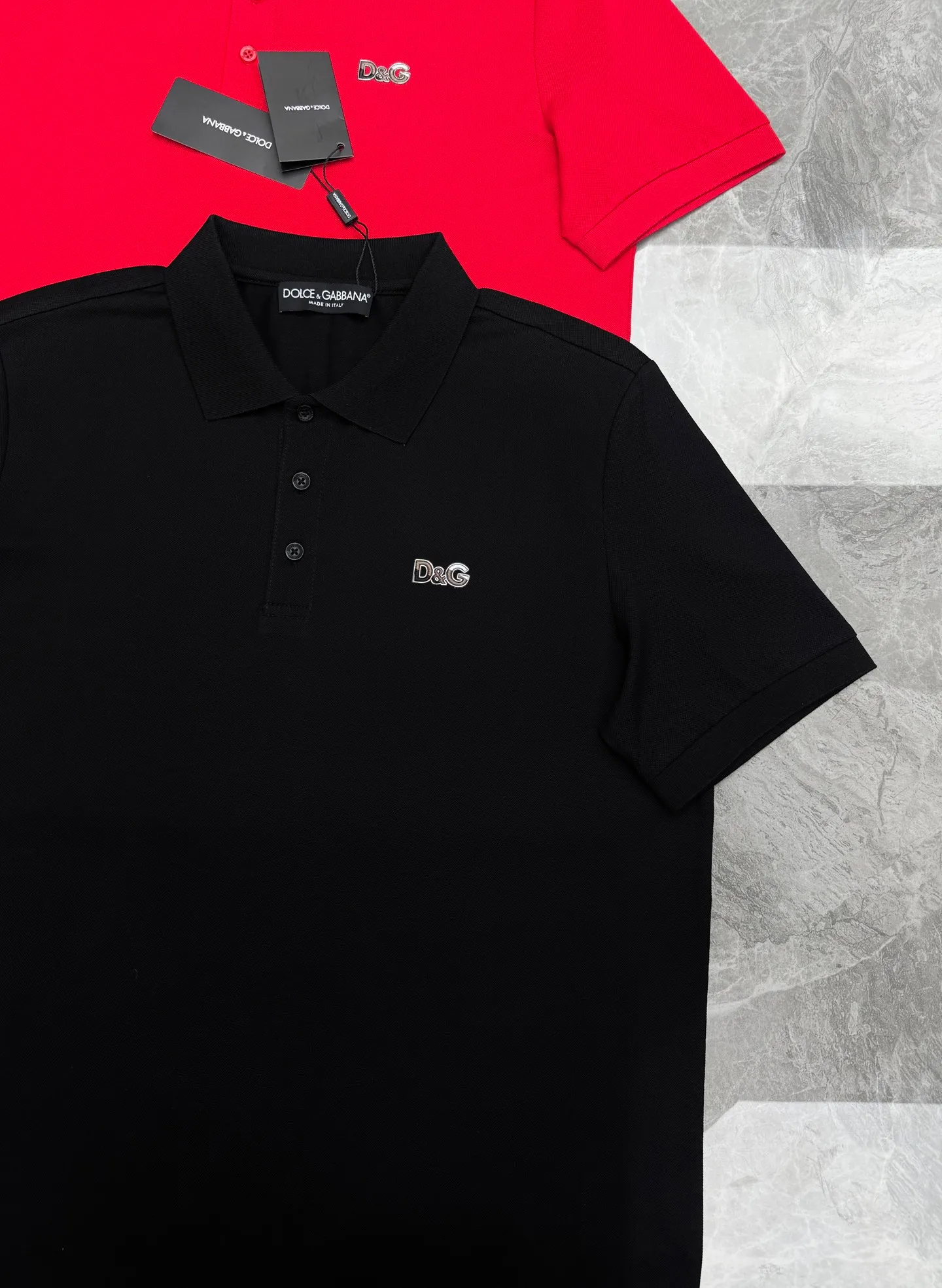 ⚜️「Dolce & Gabbana Polo 」 D&G Classic ， ， ，Breathable ， 。 logo， ， 。 ， 、 ， 。 ！ ：Black.White.Bright Red.Sizes：M-3XL ❗️（S 4XL ）175/140 L